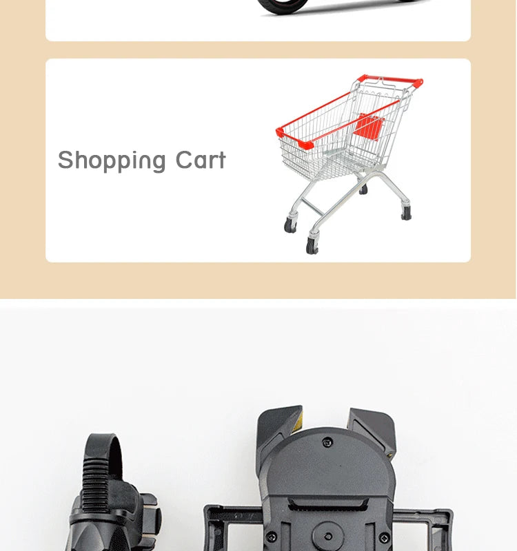 Baby Stroller Accessories Mobile Phone Holder Rack Universal 360 Rotatable Pram Cart Bicycle Phone Holder For iPhone Gps Device