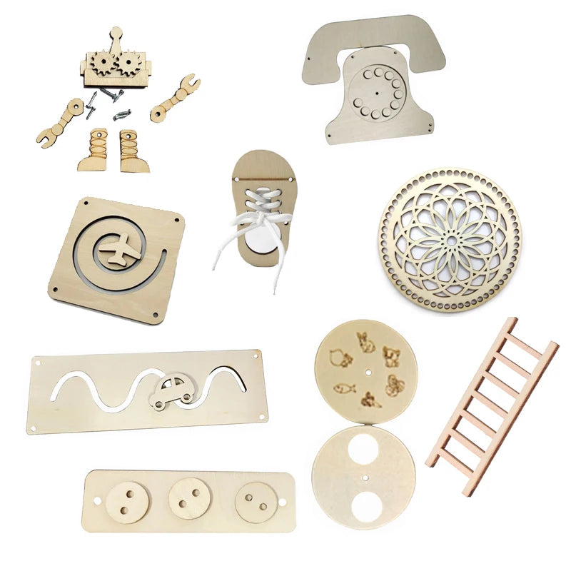 Kid Activity Busy Board Material Diy Accessories Montessori Teaching Aids Baby Busyboard Early Education Learning Skill Toy Part