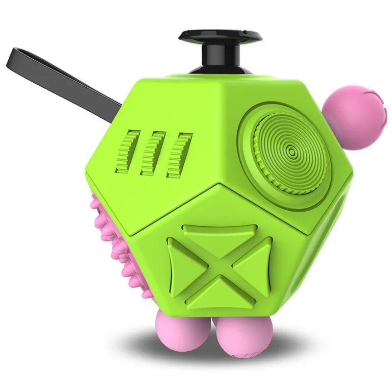 Fidget Cube 12-Side Sensory Toy – Stress Relief & Focus Tool for Kids and Adults