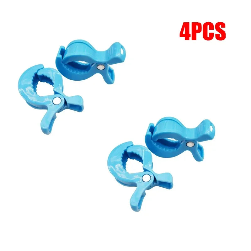 2/4PCS Baby Stroller Clamp Alligator Clip Pram Peg Portable Stroller Hook Baby Car Seat Clips Toddler Baby Stroller Accessories
