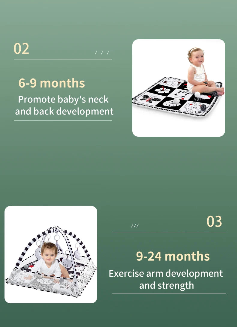 Baby Activity Gym Play Mat for Tummy Time | Infant Development Toy