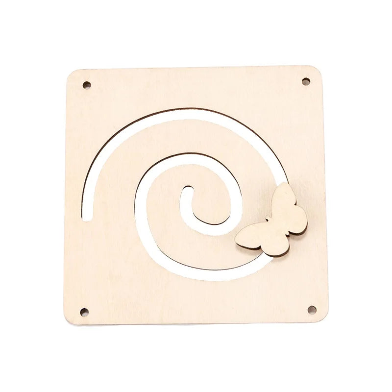 Montessori Wooden Busy Board Toy with Gears & Switches
