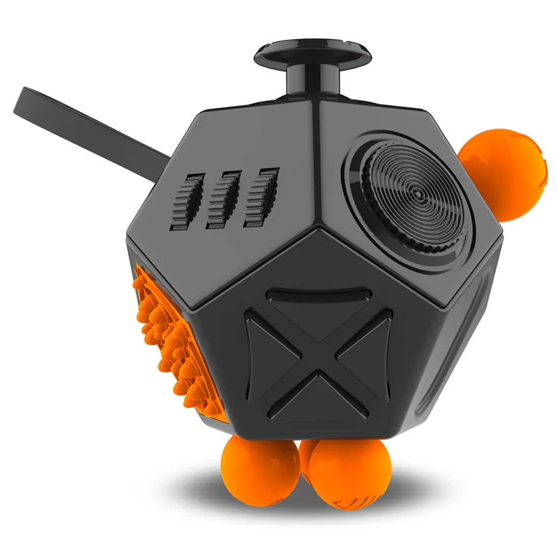 Fidget Cube 12-Side Sensory Toy – Stress Relief & Focus Tool for Kids and Adults