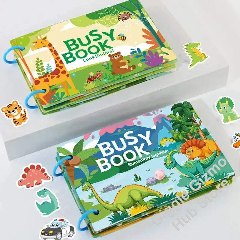 Montessori Busy Book for Toddlers – Reusable Matching Activity Toy