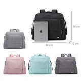 Soboba Solid Diaper Bag Fashion Waterproof Multi-functional Diaper Backpack Nursing Changing Bag for Baby Large Stylish Bag