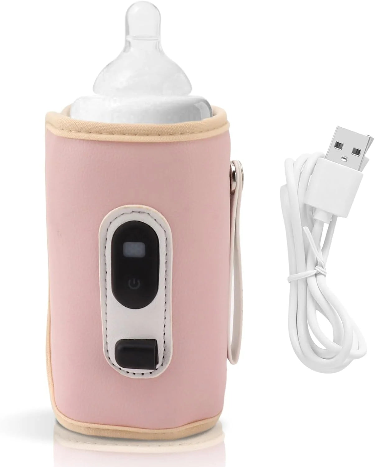 USB bottle warmer bag, baby milk insulation bag, portable multifunctional bottle warmer, suitable for home travel and cars.