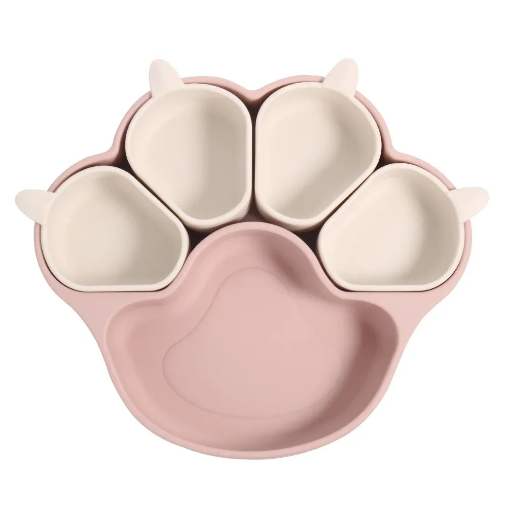 Silicone Baby Feeding Set with Suction Bowl & Plate | BPA-Free Toddler Tableware