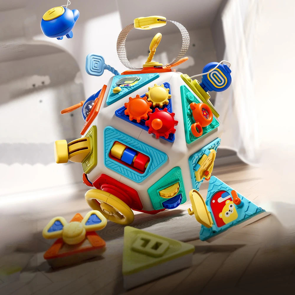 22-in-1 Toddler Busy Cube Toys Montessori Sensory Toys for Toddler Educational  Activities Learning Travel Toy  Fine Motor Skill