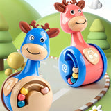 Fawn Sliding Tumbler Toy Rattle Baby Educational Early Education Gift Toy for Baby