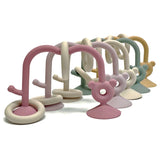 Baby puzzle winding beads toys silicone grinding visual toys for children can gnaw early education winding beads sucker toys