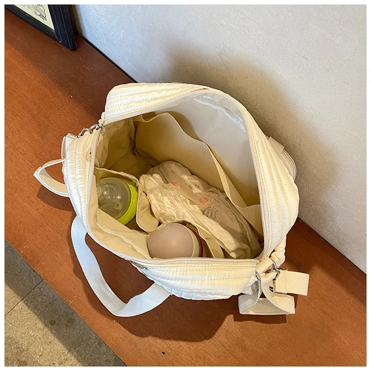 Large Mommy Bag Baby Organizer Maternity Pack Diaper Handbag Embroidered Women Shoulder Crossbody Bag Hospital Travel Mother Kid