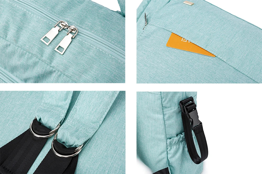 Soboba Solid Diaper Bag Fashion Waterproof Multi-functional Diaper Backpack Nursing Changing Bag for Baby Large Stylish Bag