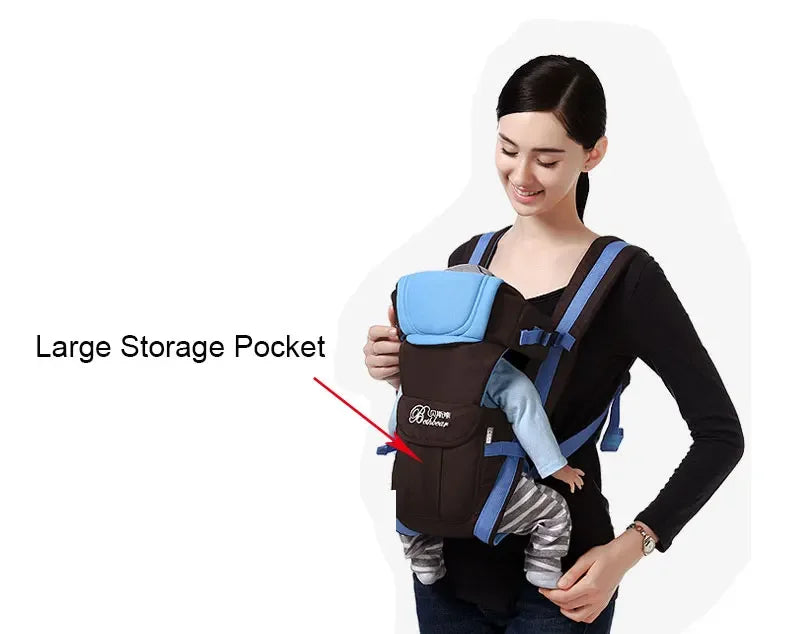 4-in-1 Ergonomic Baby Carrier – Adjustable Newborn to Toddler Sling