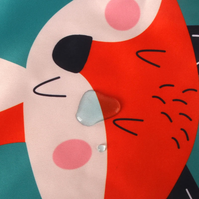 Babyshow 1PC Washable Wet Dry Bag Wetbag for Baby Diapers Nappies Waterproof Reusable Diaper Bag with Two Zippers 25cmx35cm