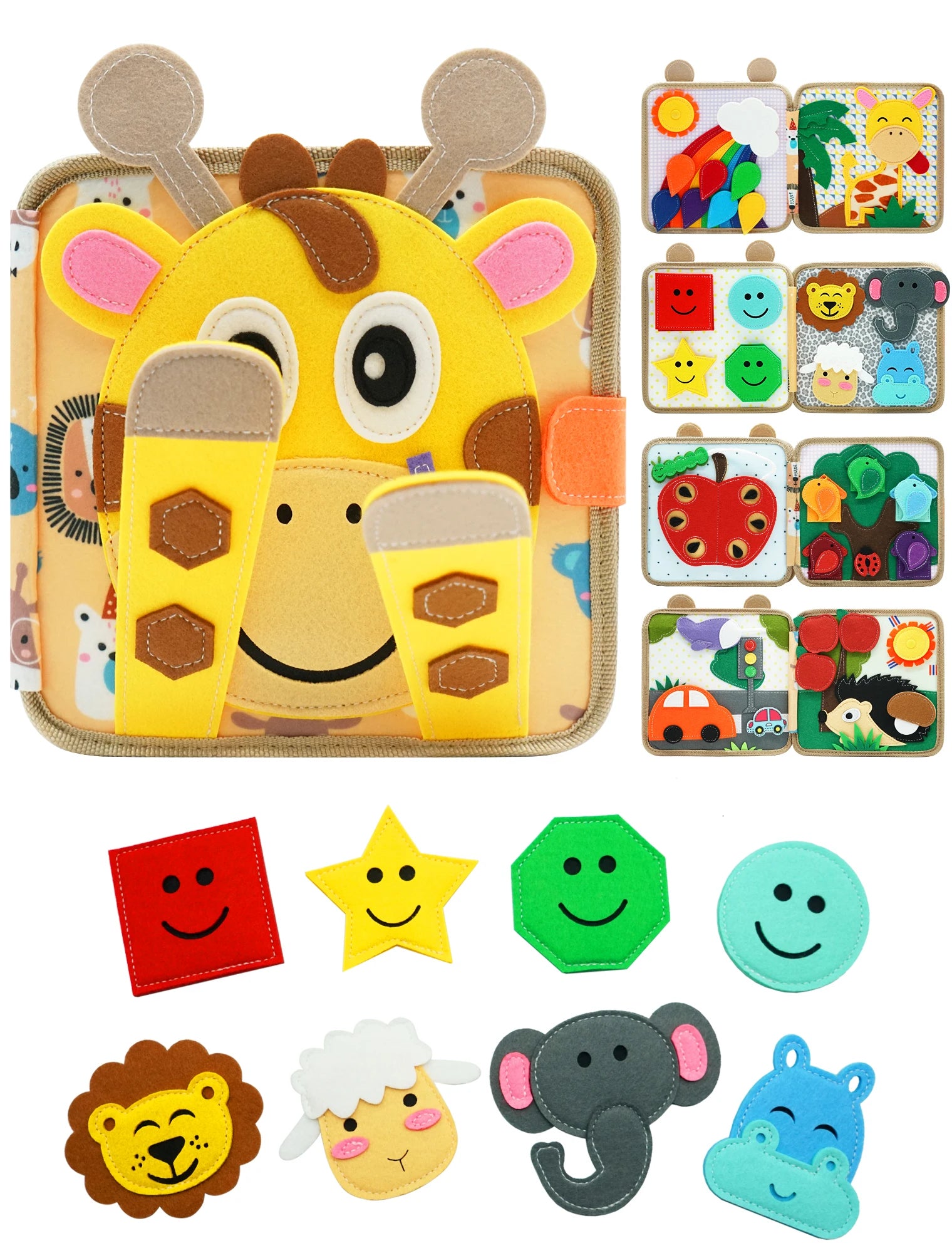 Montessori Busy Book for Toddlers – Preschool Learning Activity Toy