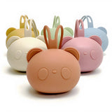 Bear Pacifier Bag Baby Soother Silicone Dust Organiser Bag Portable Baby Pacifier Chain Bag