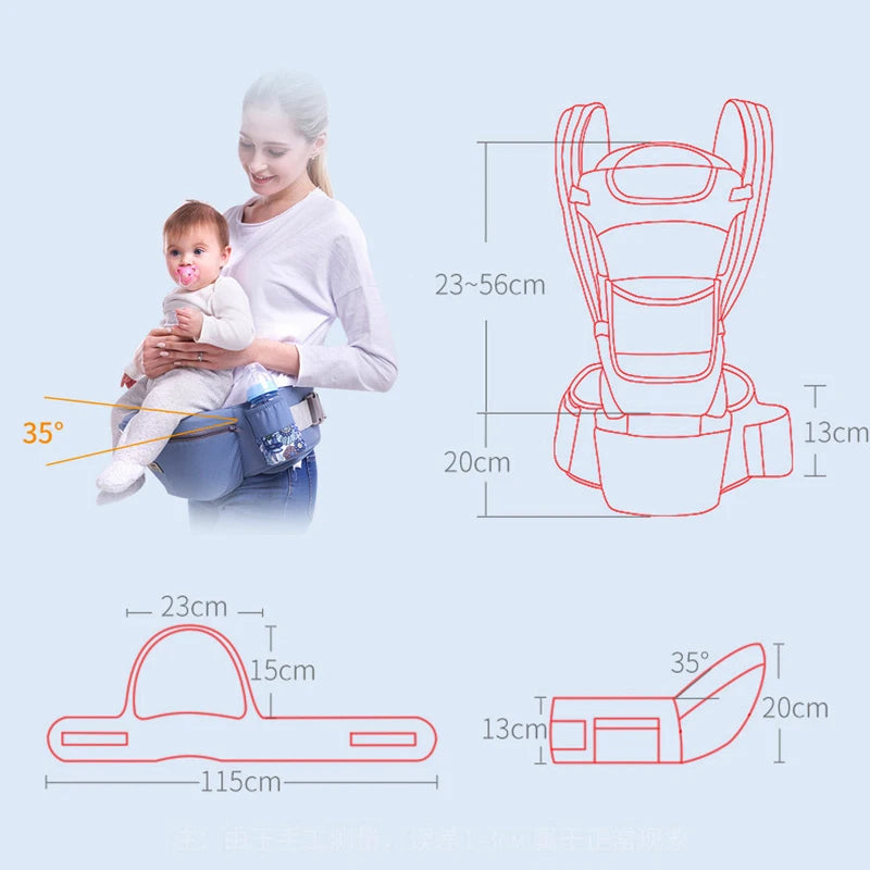 Ergonomic Baby Carrier with Hip Seat – Infant to Toddler Backpack