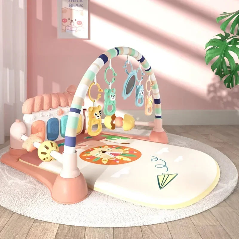 Baby Musical Activity Gym Play Mat with Piano | Tummy Time Toy