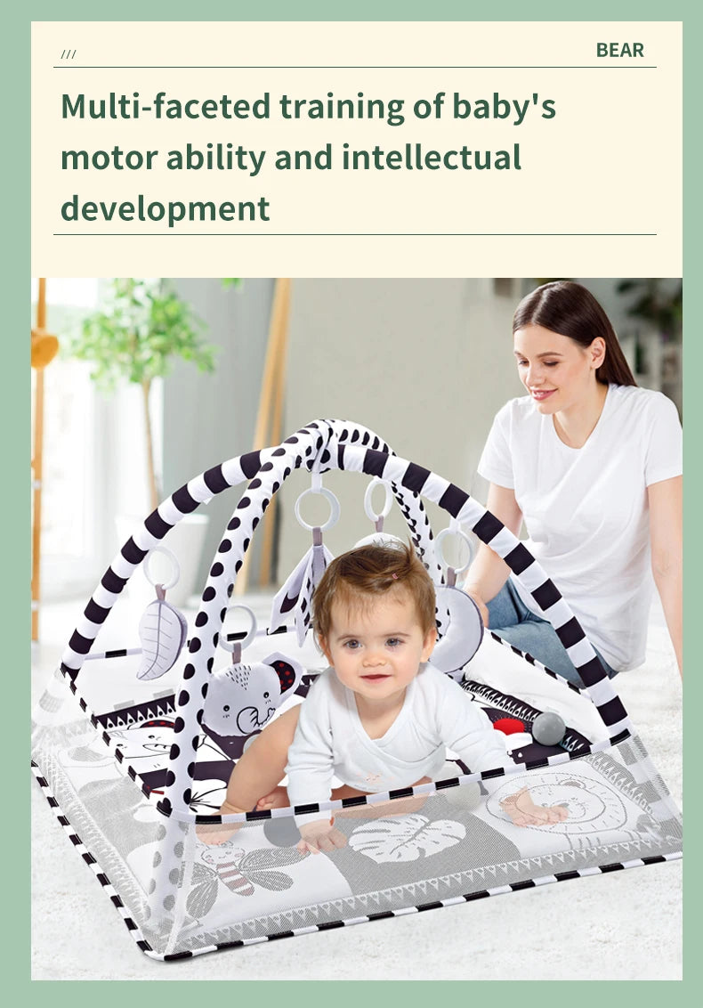Baby Activity Gym Play Mat for Tummy Time | Infant Development Toy