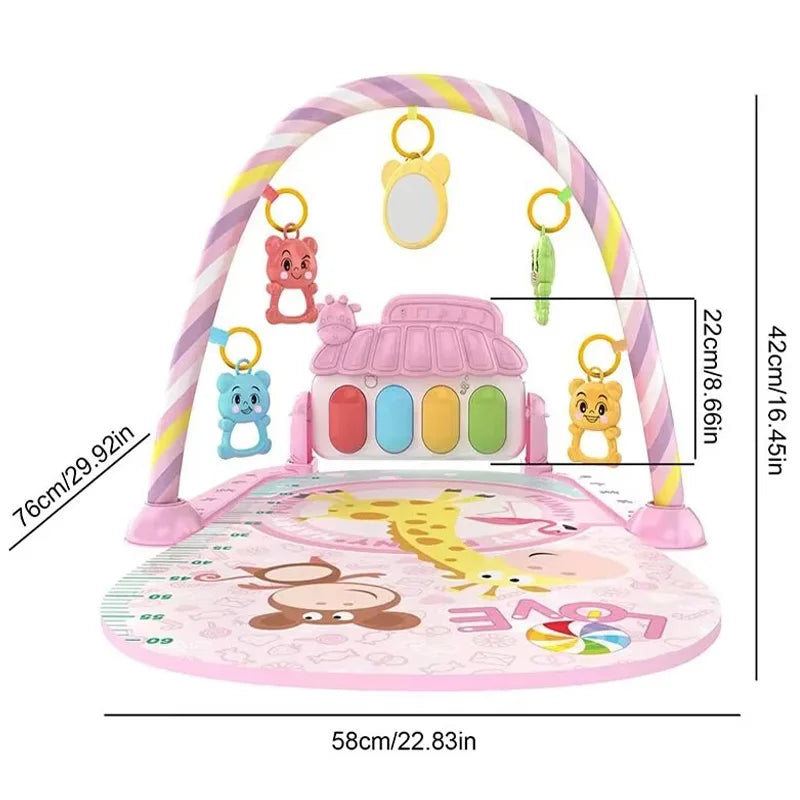 Baby Piano Play Mat & Activity Gym – Kick & Play Tummy Time Toy