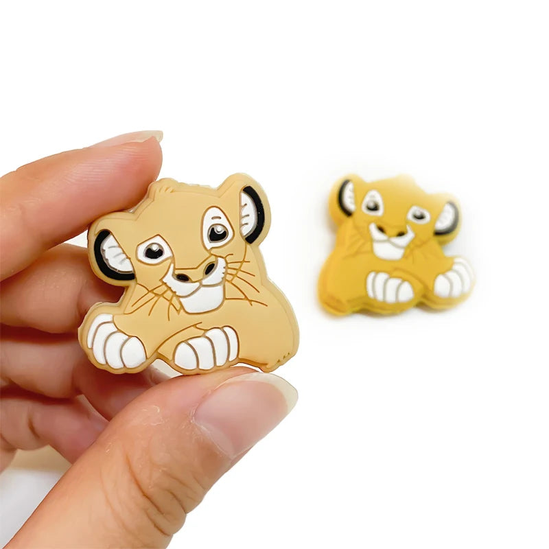 1/3/10pcs The Lion King Silicone Pacifier Clip Pacifier Chain Holder Soother Nursing Clips BPA Free Pacifier Chain Accessories