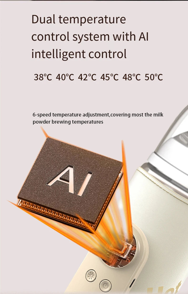 USB Multifunctional High-capacity Baby Feeding Bottle Smart Temperature Control Warmer Screen Newborn Baby Bottle Warmer Sleeve