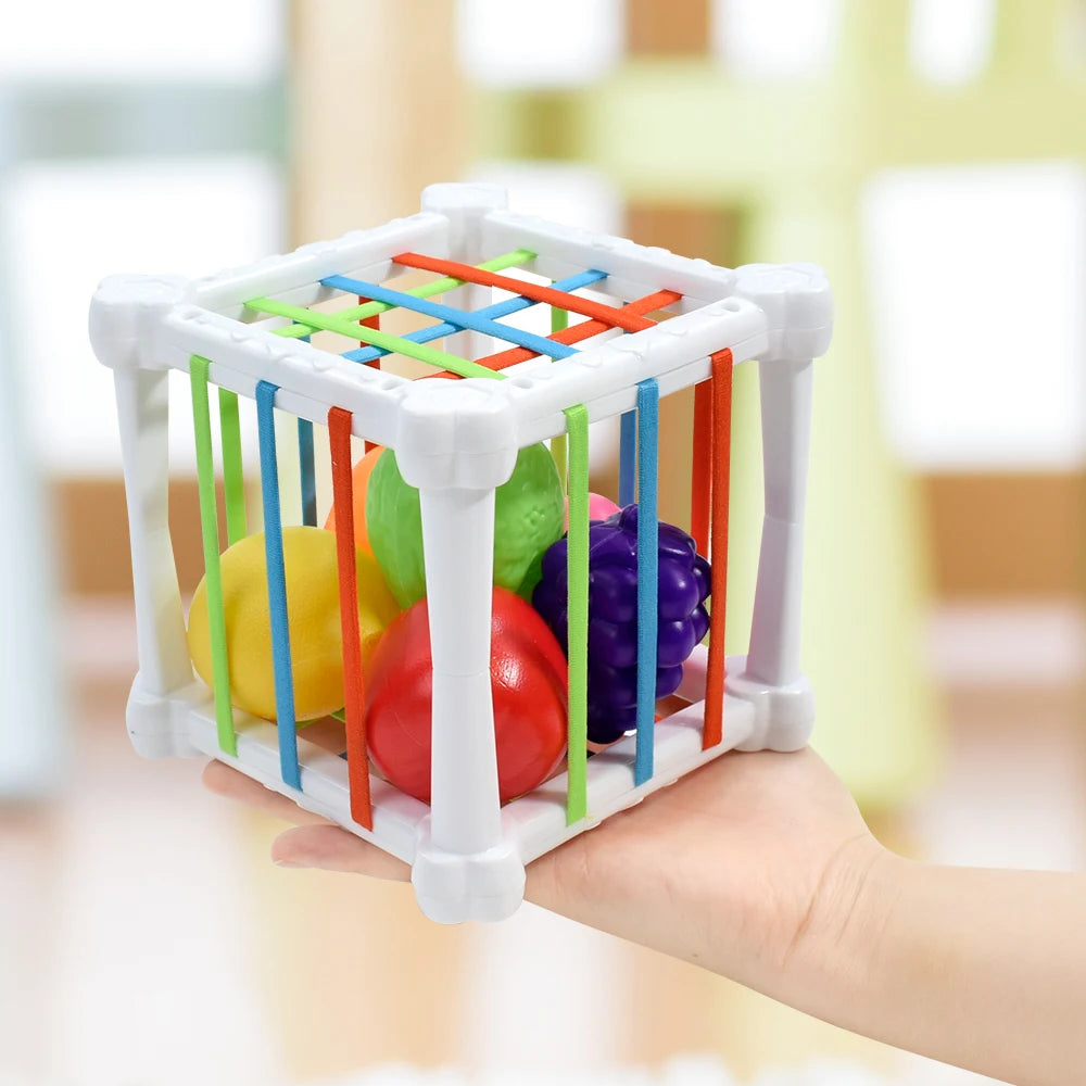 Montessori Shape Sorter Cube – Sensory Learning Toy for Toddlers