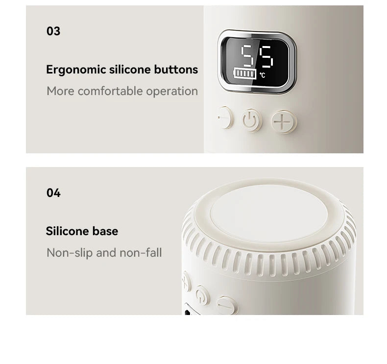 18000/10000mAh High-Power Constant Temperature Cup Quick Hot Water And Milk Heating Portable Baby Bottle Warmer