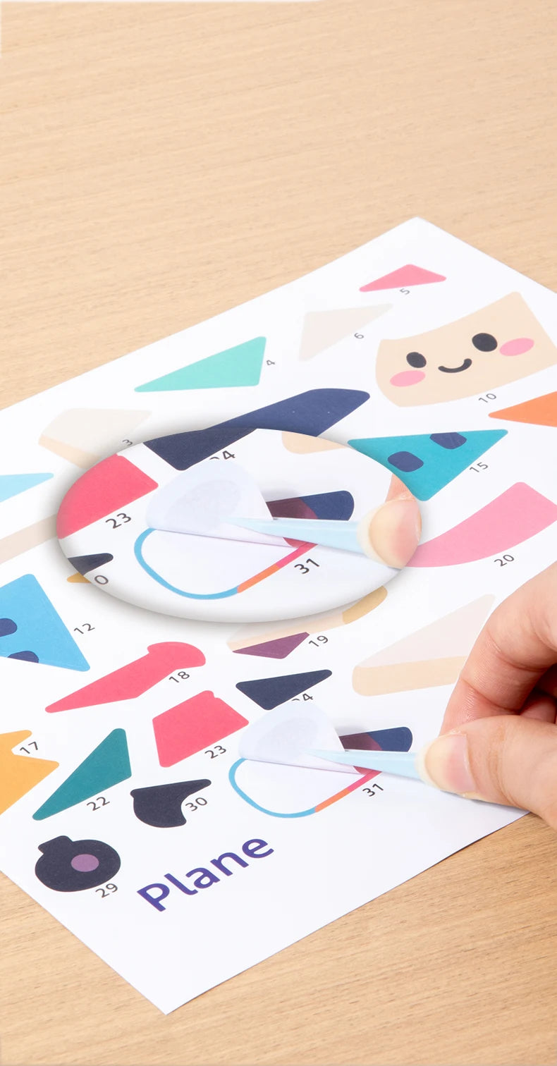 Early Childhood Education Scene Sticker Book Focus Cultivation Quiet Sticker Book Enlightenment Puzzle Cognitive Sticker Book