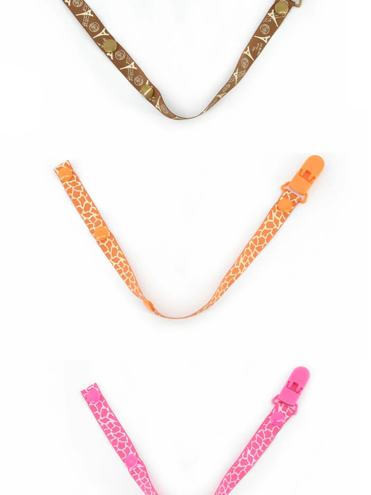 Baby Pacifier Clip Chain For Soothers Ribbon Chupetas Funny Dummy Holder Leash Strap Infant Nipple Accessories