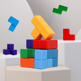 Montessori Soma Cube Puzzle for Kids | 3D Wooden Brain Teaser Toy