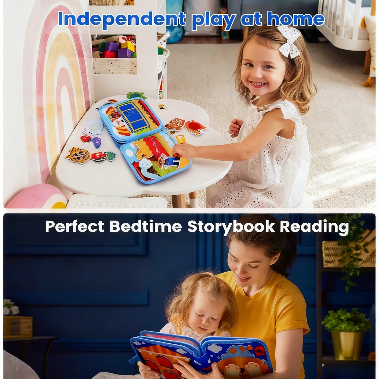 Montessori Toy Busy Board Giraffe Busy Book Preschool Learning Educational Quiet Book Sensory Travel Toy for Baby 3 4 5 6 Ages