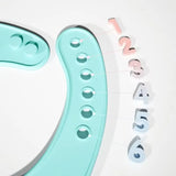 ‌Waterproof Silicone Baby Bibs – Adjustable & Cute Printed Design for Girls & Boys, Soft Leak-Proof Feeding Bibs, BPA-Free & Dis