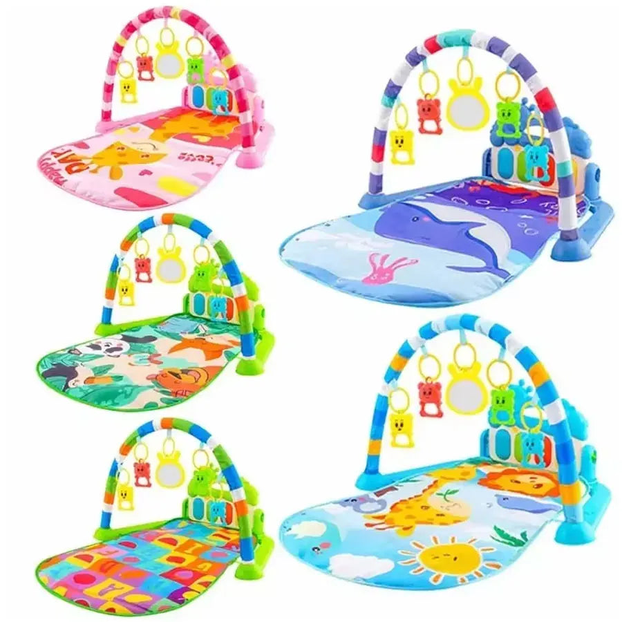 Baby Activity Gym Play Mat with Piano | Musical Tummy Time Toy