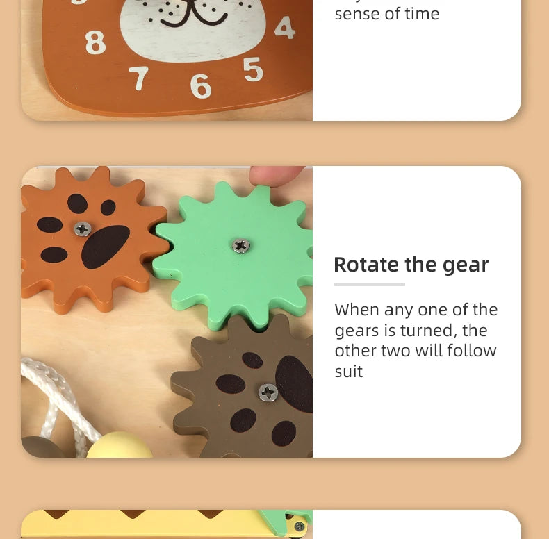 Montessori Wooden Busy Board with Music | Toddler Sensory Activity Toy