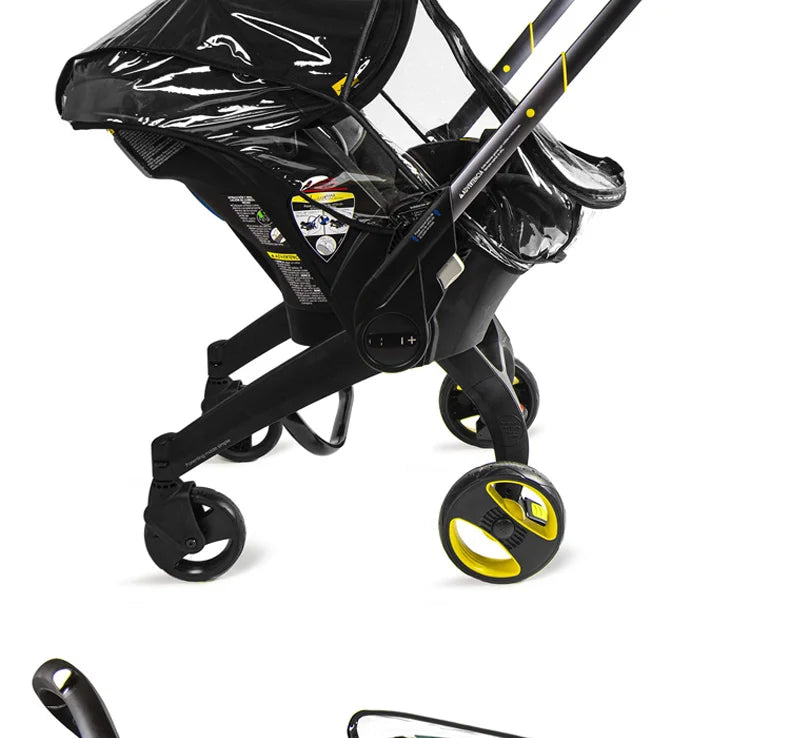 Mommy storage bag for doona Stroller accessories  portable diaper bag compatible with stroller black waterproof storage bag