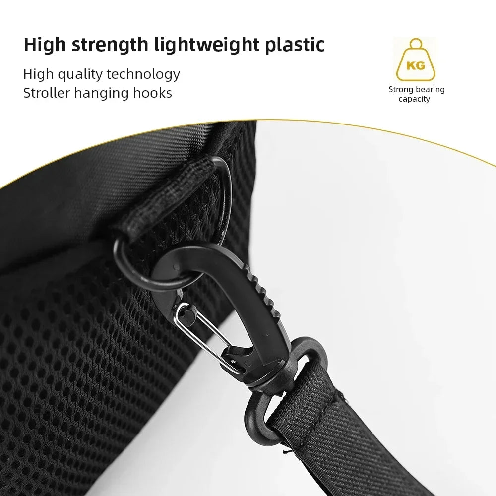 2/5pcs Stroller Hooks  Hook Buckle Stroller Hanger Organizer Buckles Clip Aluminum Alloy Carabiner Cart Diaper Bag Shopping Pram