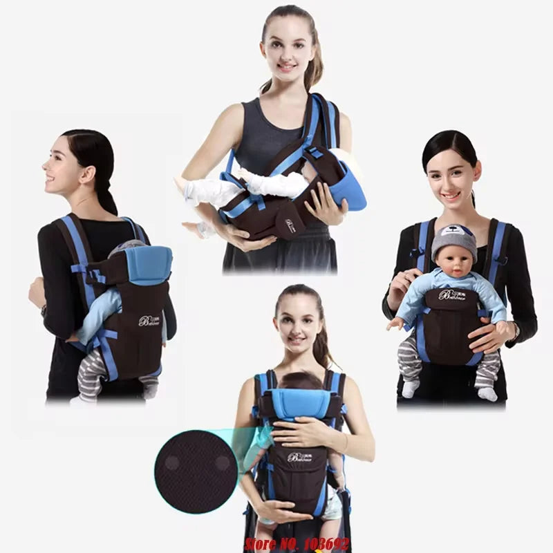 4-in-1 Ergonomic Baby Carrier – Adjustable Newborn to Toddler Sling