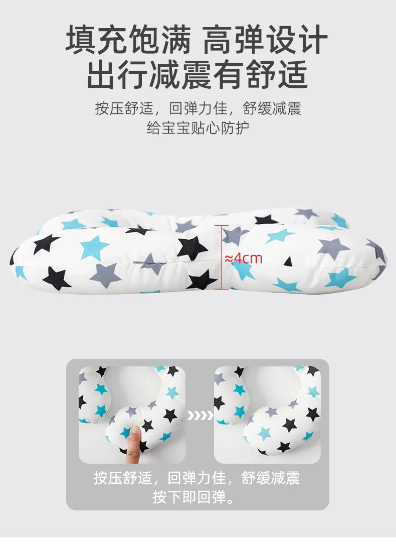 2025New Baby Pillow Protective Travel Car Seat Head Neck Support Pillows Newborn Children U Shape Headrest Toddler Cushion 0-3 Y