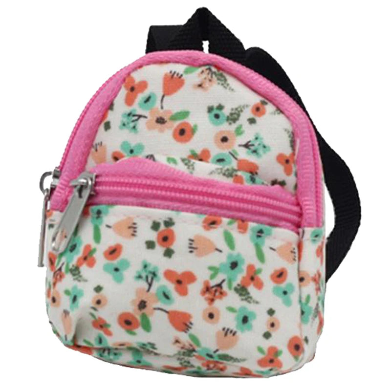 1/6 1/12 BJD Dolls Bag For Blyth OB11 Barbies Cute DIY Doll Toys Backpack For Mini Doll School Bag Dollhouse Toys Accessories