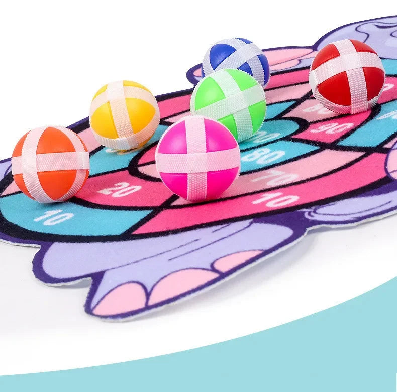 Educational Games Dart Board Kids Toy Stickey Ball Dart Indoor Sports Child Montessori Games for Children Gifts baby toys