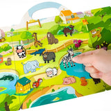 Reusable Jelly Sticker Book for Toddlers | Waterproof Travel Activity Toy