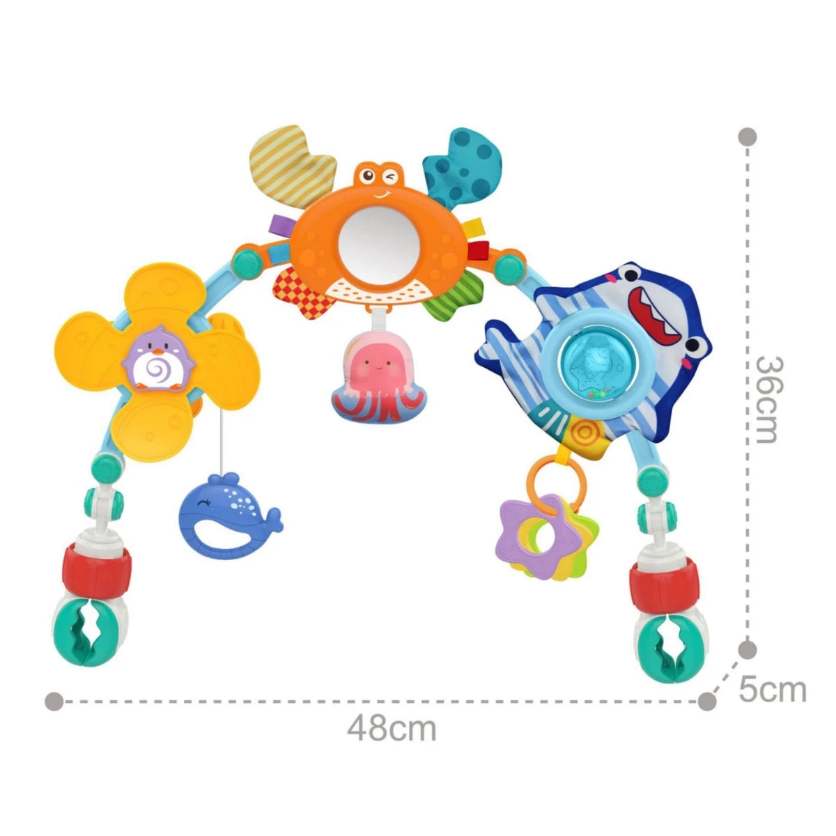 Baby Stroller Toys Arch Bee Bedbell Bouncer Infant Travel Car Seat Montessori Crib Accessory Rattle Sensory Mobile Pram Activity