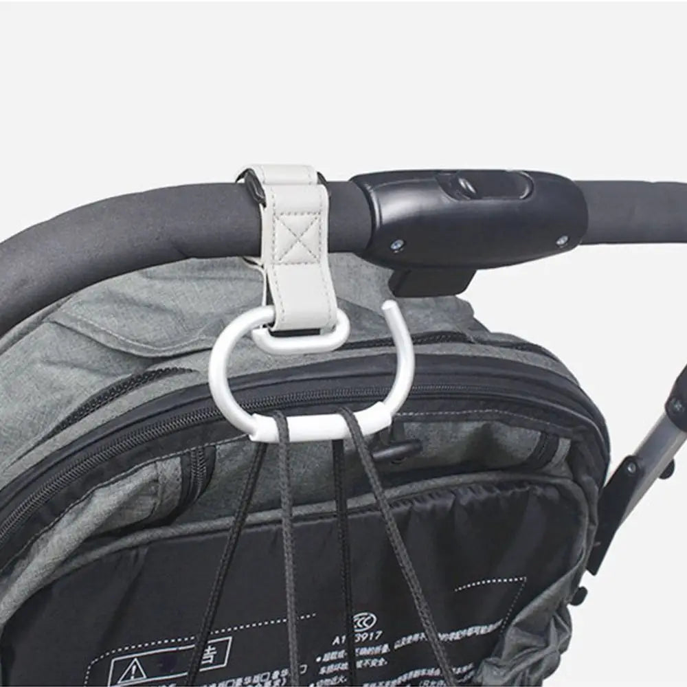 PU Baby Stroller Hooks Cart Organizer Solid Color Hanging Hook Cartoon Stroller Accessories Stroller Accessories Pram