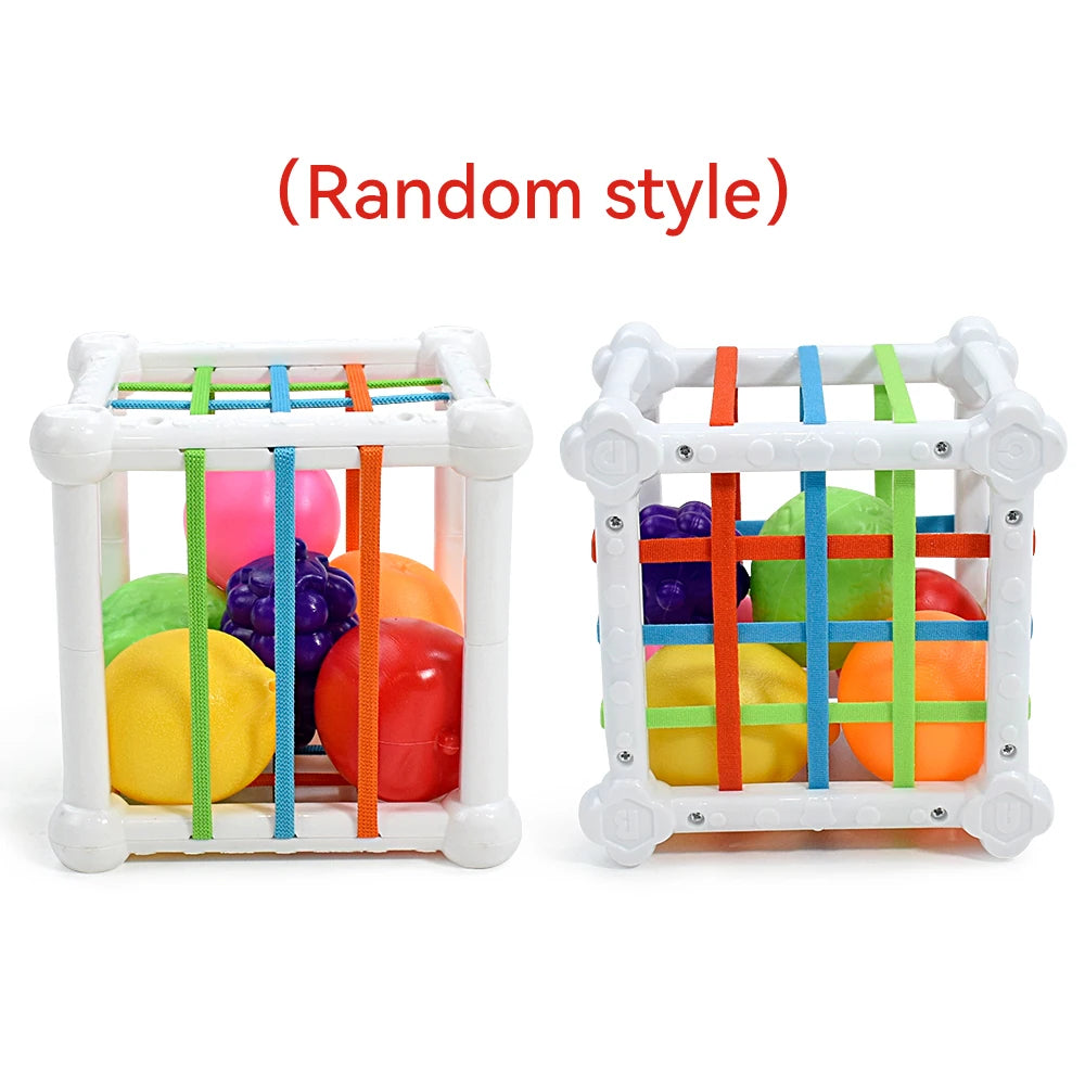 Montessori Shape Sorter Cube – Sensory Learning Toy for Toddlers