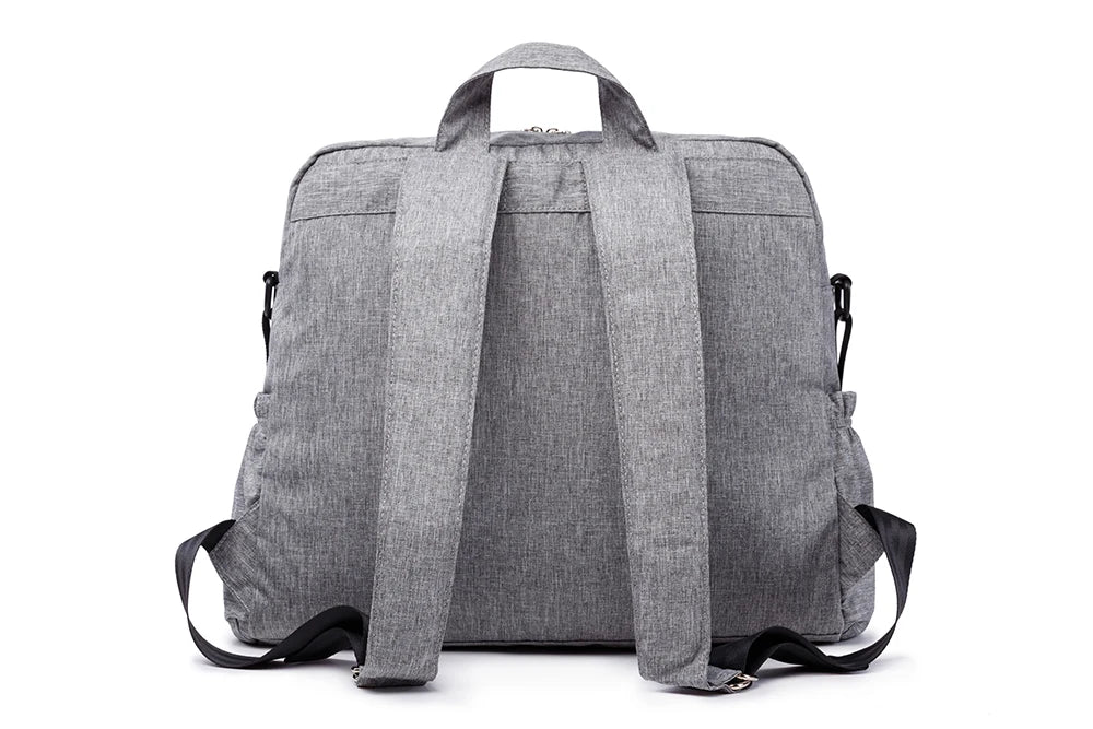 Soboba Solid Diaper Bag Fashion Waterproof Multi-functional Diaper Backpack Nursing Changing Bag for Baby Large Stylish Bag