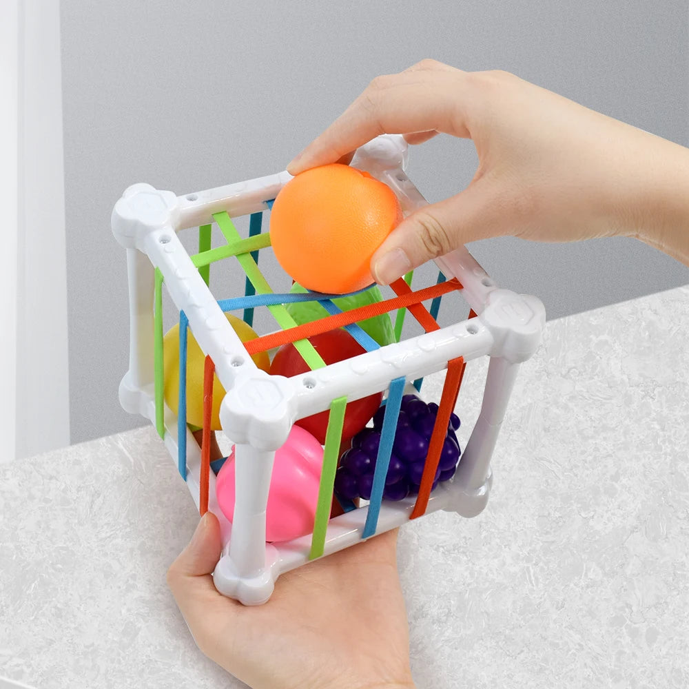 Montessori Shape Sorter Cube – Sensory Learning Toy for Toddlers