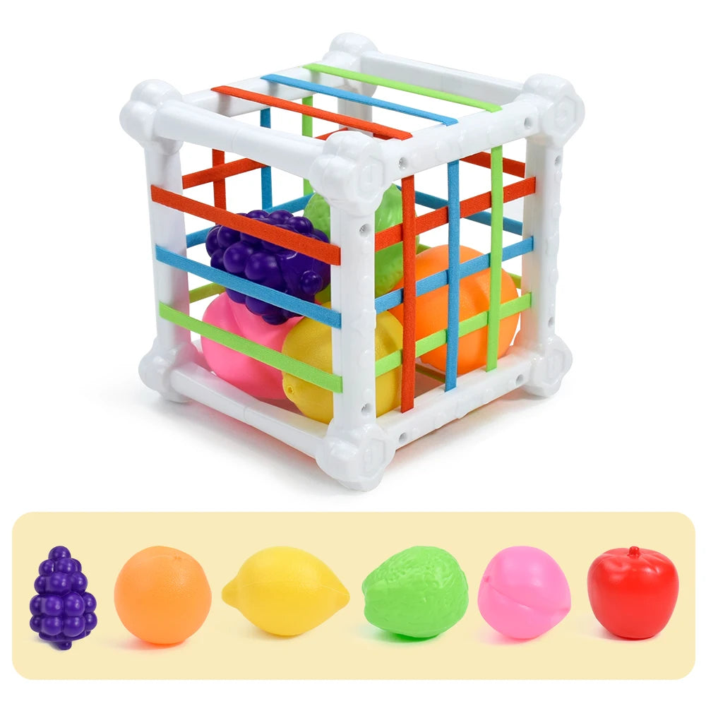 Montessori Shape Sorter Cube – Sensory Learning Toy for Toddlers