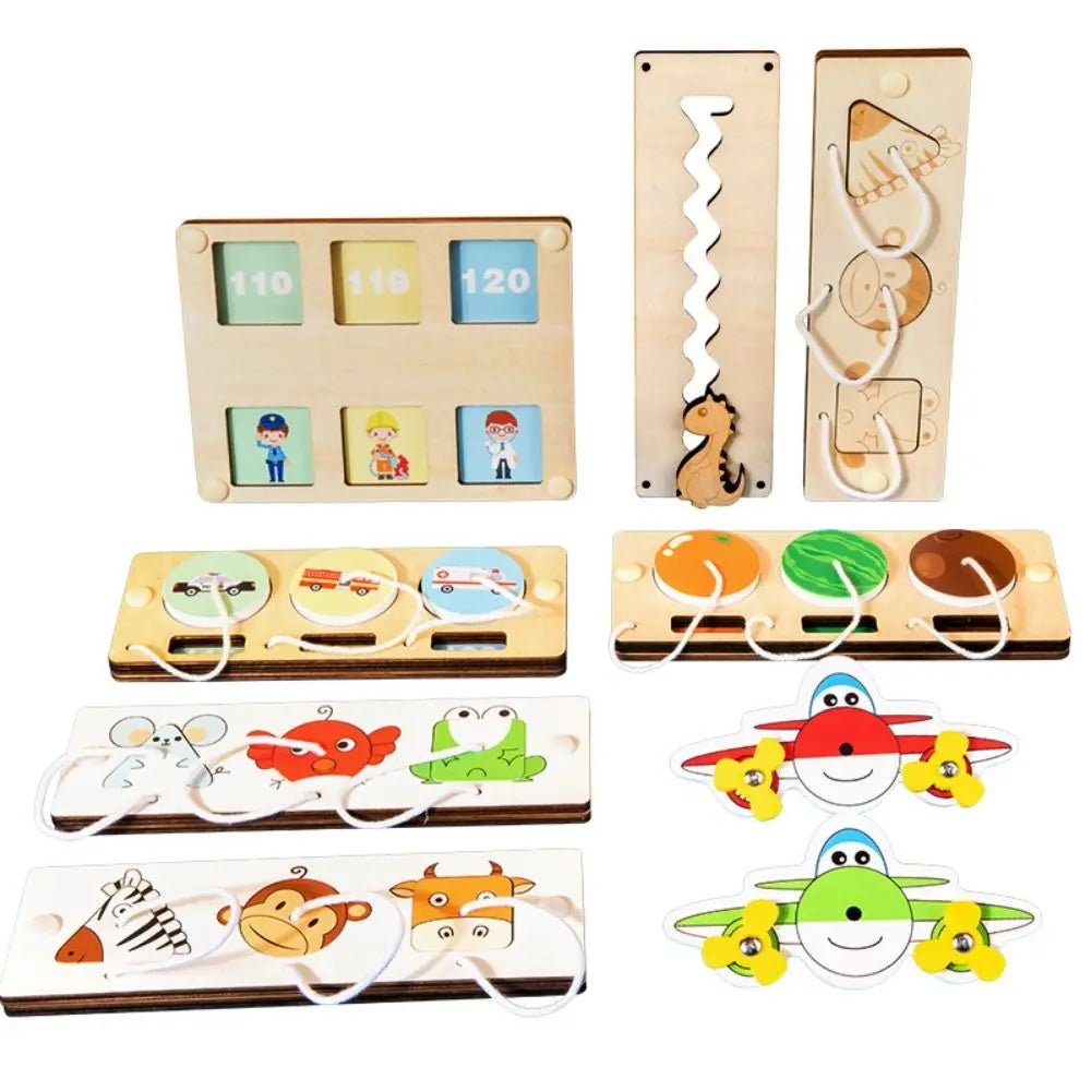 Montessori Busy Board – Sensory Activity Toy for Toddlers