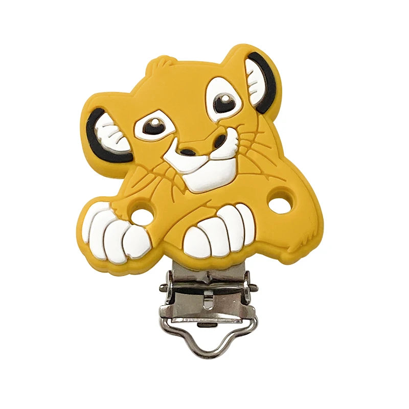 1/3/10pcs The Lion King Silicone Pacifier Clip Pacifier Chain Holder Soother Nursing Clips BPA Free Pacifier Chain Accessories